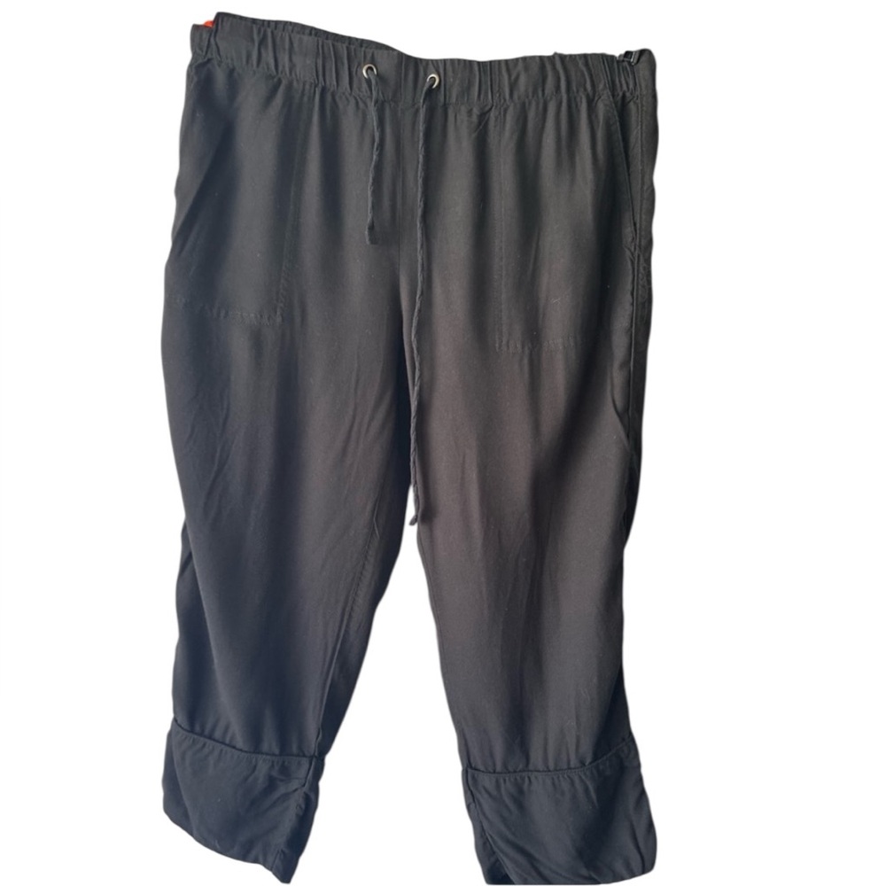 Marrakesh black cropped wide leg pants